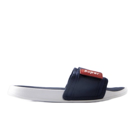 Marineblaue, verstellbare Alley-Slipper für Herren