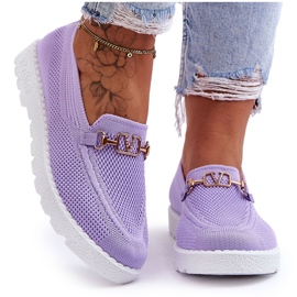 PM1 Alena Slip-On-Sneaker für Damen mit Verzierung Lila