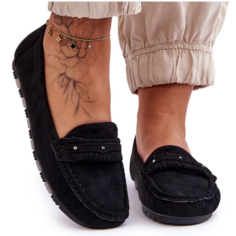 PG1 Damen-Loafer aus Wildleder in Schwarz von Clorie