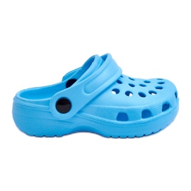 WJ1 Baby Foam Crocs Slides Hellblau Percy
