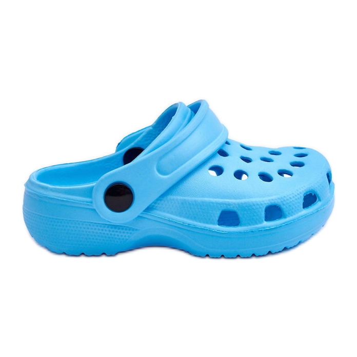 WJ1 Baby Foam Crocs Slides Hellblau Percy