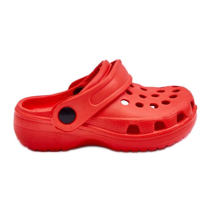 WJ1 Schaumstoff-Crocs-Slides für Kinder, Red Percy rot