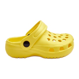 Schaum-Crocs-Slides für Kinder, Gelb, Percy