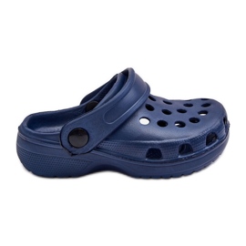 Schaum-Crocs-Sandalen für Kinder, Marineblau, Percy