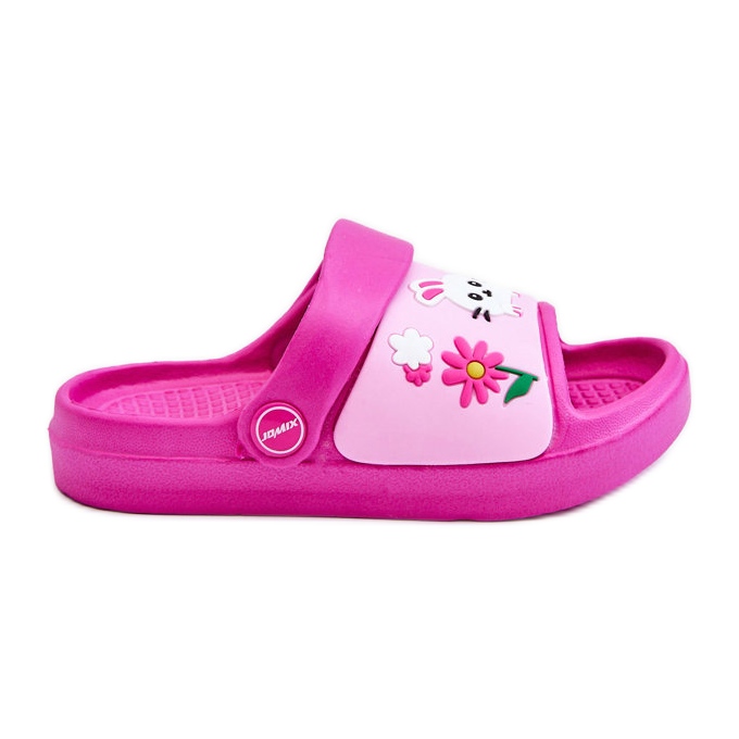 WJ1 Leichte Kinder-Flip-Flops-Sandalen mit Tiermotiv Fuchsia Rico rosa