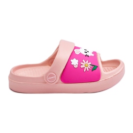 WJ1 Leichte Kindersandalen mit Tiermotiv Rosa Rico