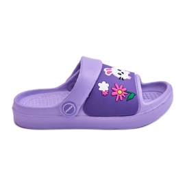 WJ1 Leichte Kindersandalen mit Tiermotiven Violet Rico lila