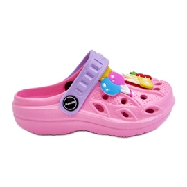 WJ1 Leichte Crocs-Sandalen aus Schaumstoff für Kinder, Pink Sweets rosa