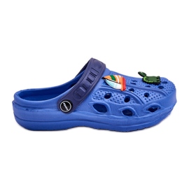 Leichte Crocs-Slides aus Schaumstoff für Kinder, Blaue Süßigkeiten