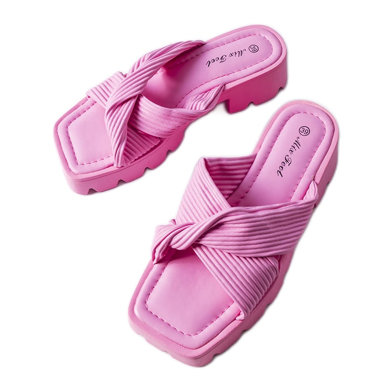 Inna Slider mit Traktorsohle in Dubé-Rosa