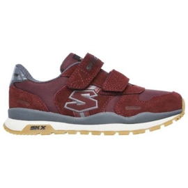 Schuhe Skechers Throwbax Jr 97360L/BURG rot
