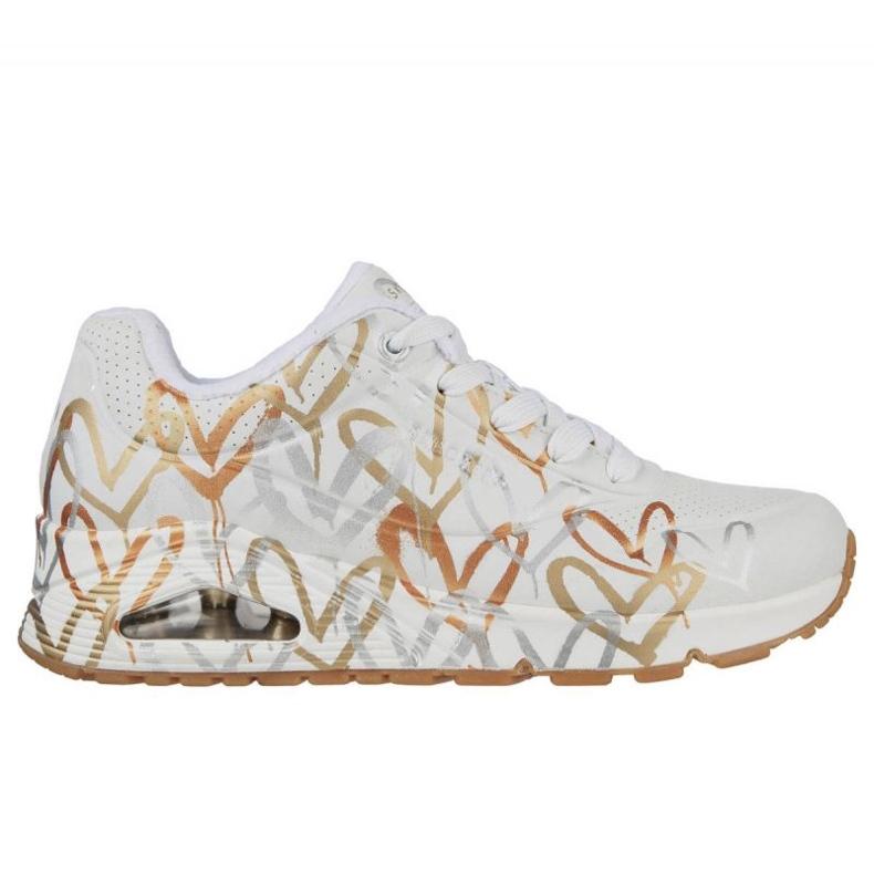 Schuhe Skechers Uno Metallic Love W 155523/WTGD weiß
