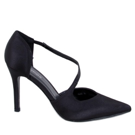 Vintoni Schwarze asymmetrische High Heels für Damen