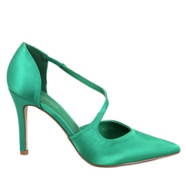 Asymmetrische High Heels für Damen von Vintoni Green grün