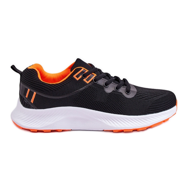 WR1 Klassische Herren-Sportschuhe zum Schnüren, Schwarz-Orange Jasper