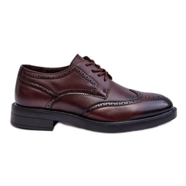 WD1 Elegante Herren-Lederschuhe Braun Gustavo