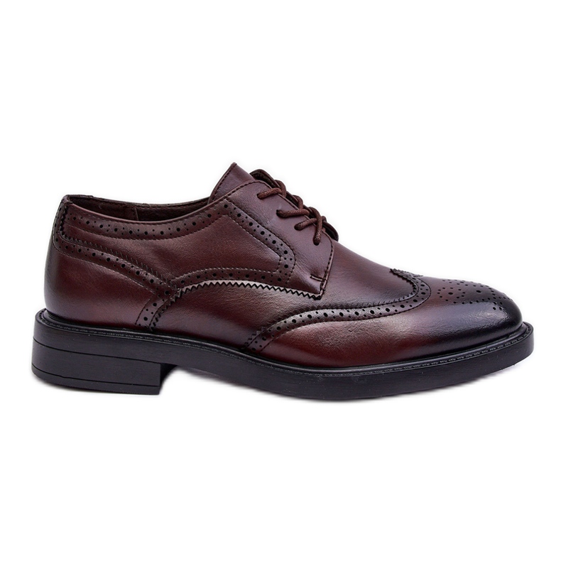 WD1 Elegante Herren-Lederschuhe Braun Gustavo