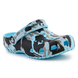 Crocs Classic Spray Camo Clog 208305-441 Flip-Flops blau