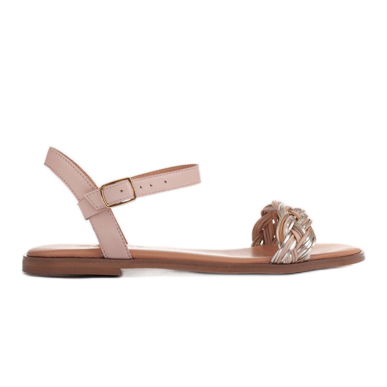 Marco Shoes Flache Sandalen beige