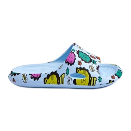 WJ1 Leichte Schaumstoffrutschen für Kinder, Löwenmotiv, blaue Esther