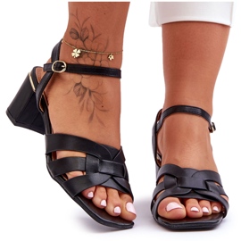 Klassische Absatzsandalen Black Misty schwarz