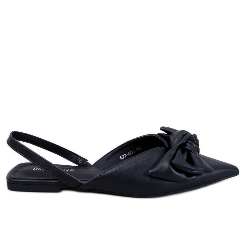 Ballerinas mit offenem Absatz Loon Black schwarz