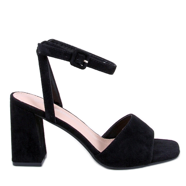 Sandalen auf dem Pfosten Loya Black schwarz