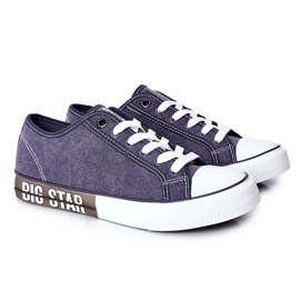 Herren Big Star HH174047 Marineblaue Turnschuhe