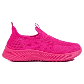 Durchbrochene Damen-Sportschuhe in Fuchsia von Shelovet rosa
