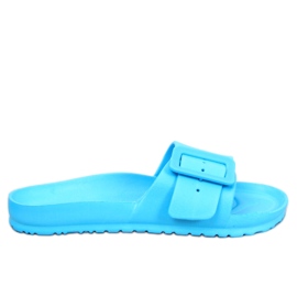 Gummipantoffeln mit Schnalle Romero L.BLUE blau