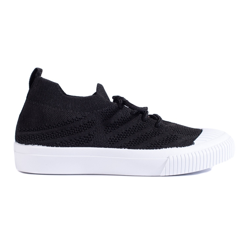 Schwarze Textil-Sneaker von Shelovet für Damen