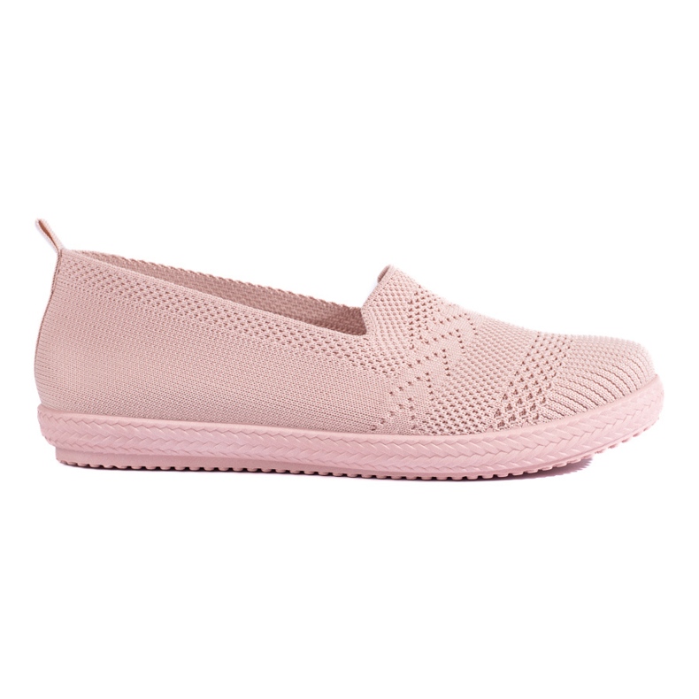 Damen-Slip-On-Sneakers aus Textil von Shelovet in Rosa zum Hineinschlüpfen