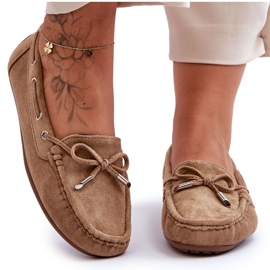 Damen-Loafer aus Wildleder in Braun von Si Passione