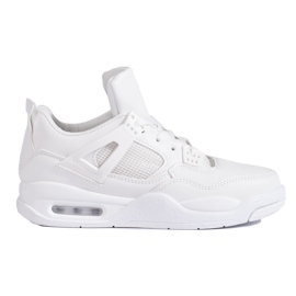 Weiße Sneakers mit dicker Sohle von Shelovet