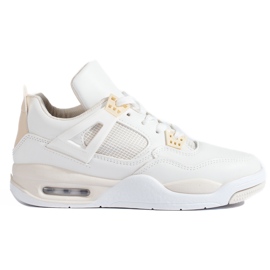 Weiße Sneakers mit dicker Sohle von Shelovet