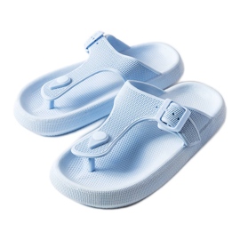 Blaue Plateausandalen von Moretti