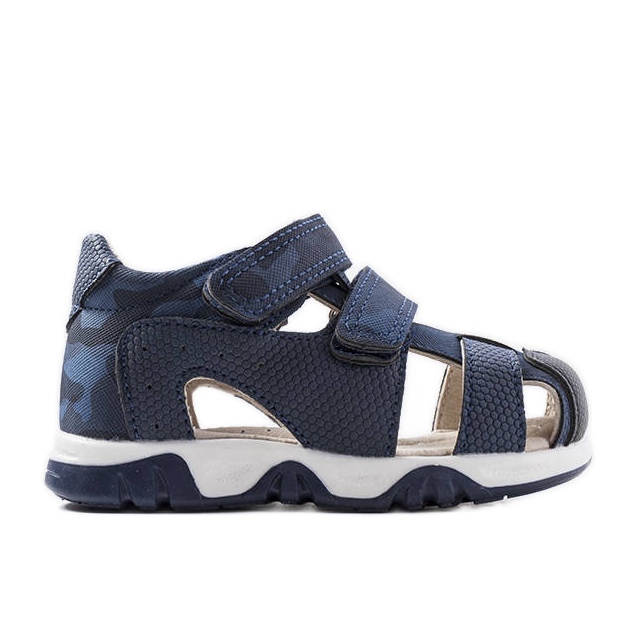 Marineblaue Sandalen mit Lederinnensohle von Millard