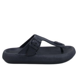 Schwarze Flip-Flops aus weichem Schaumstoff von Sadier