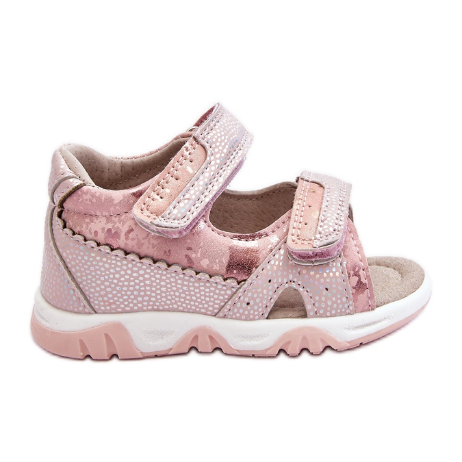 News Bequeme Kinder-Sandalen mit Klettverschluss, Pink Alaska rosa