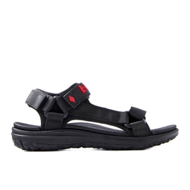 Lee Cooper Schwarze Sportsandalen mit Klettverschluss LCW-34-0960M