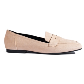 Klassische beige Wildleder-Loafer von Shelovet