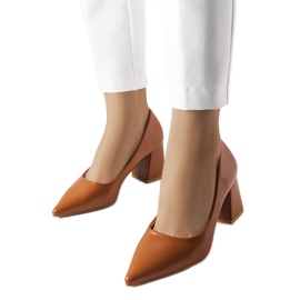 Fanchon braune High-Heel-Pumps