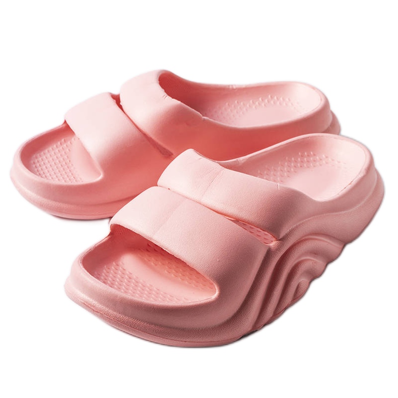Rosa Gummipantoffeln von Geneve