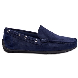 Rayan Herren-Slip-On-Loafer aus Wildleder in Marineblau