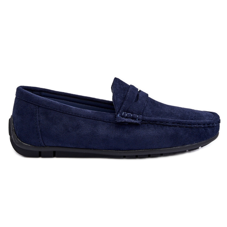 Marineblaue Wesley-Wildleder-Loafer für Herren
