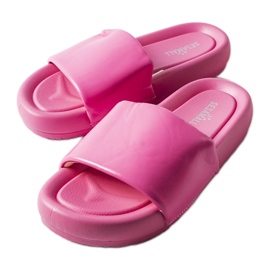 Rosa Plateau-Slipper von Franco