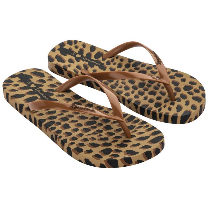Ipanema Animale Print Ii Fem Flip Flops W 83306 AJ138 braun