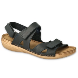 Inblu Damensandalen mit Klettverschluss 158D235 Marineblau