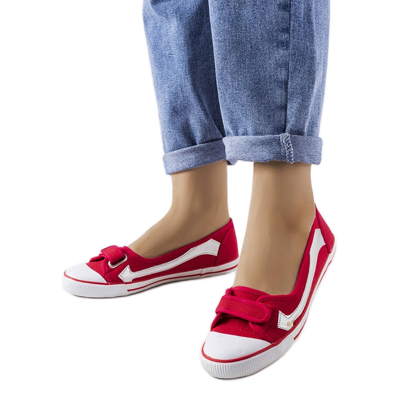 Rote Textil-Sneaker von Winifred