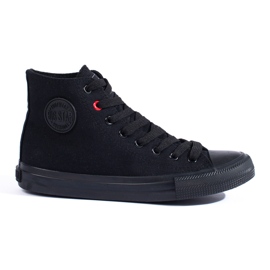 Hohe schwarze Damensneaker Big Star T274033
